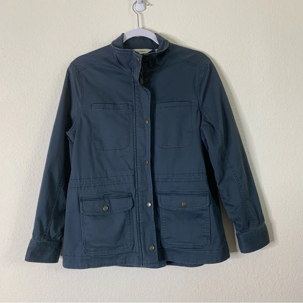 LL Bean Women's Blue BeanFlex Utility Jacket, Lined MP - Picture 2 of 10